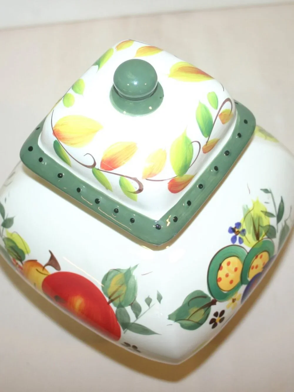 BISCOTTI Large Hand Made for Nonni's Canister Cookie Jar B-326
